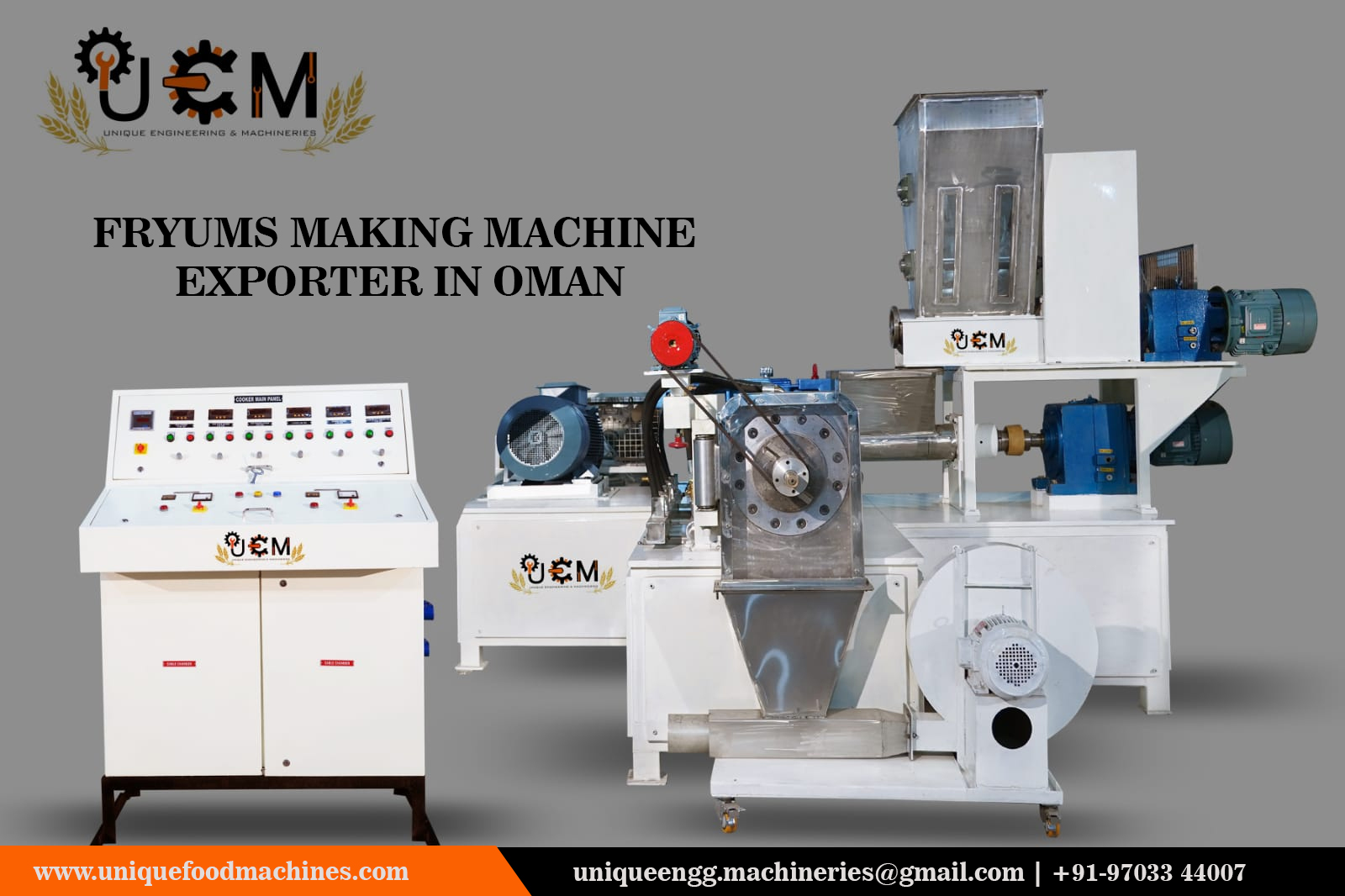 Fryums making machine exporter in Oman